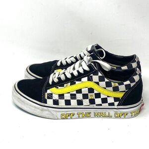 Vans SpongeBob Square Pants Checkerboard Sneakers Men Sz 6 Women 7.5